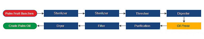 complete palm oil production process