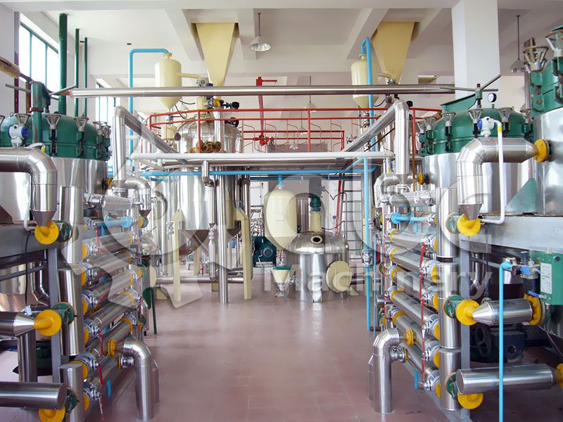 complete refining plant for palm oil