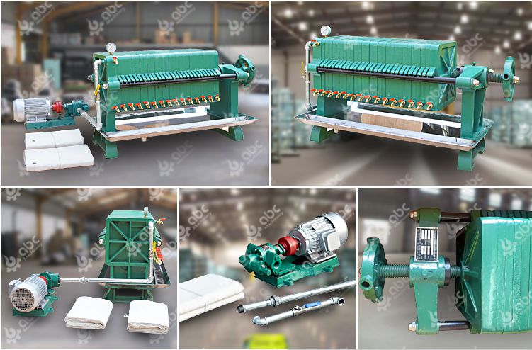 plate and frame oil filter machine for palm oil