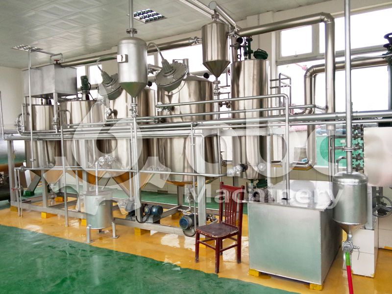 small palm oil refining plant