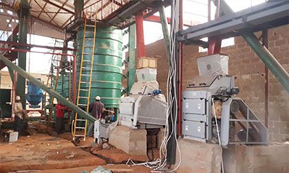 60 Tons/Day Palm Kernel Oil Pressing Line in Ghana