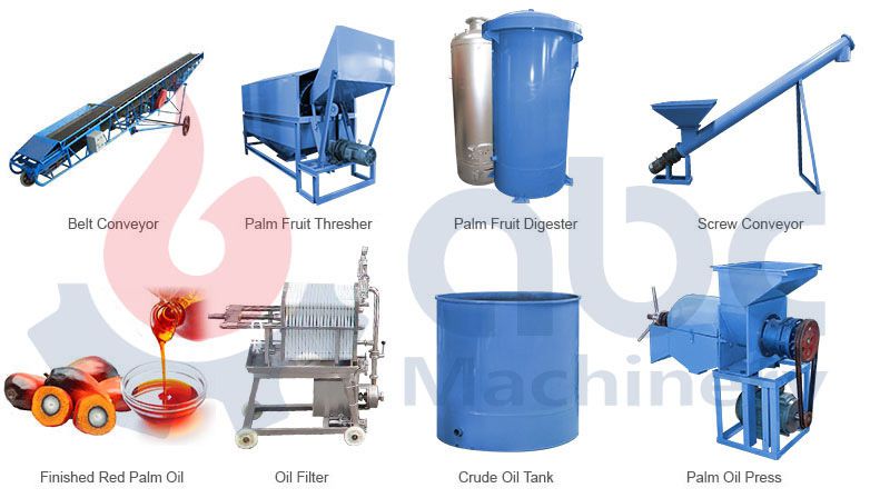 palm fruit thresher for palm oil mill plant
