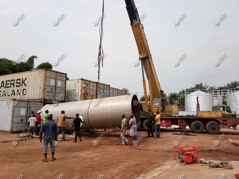 the installation of palm kernel oil refining machine in Nigeria
