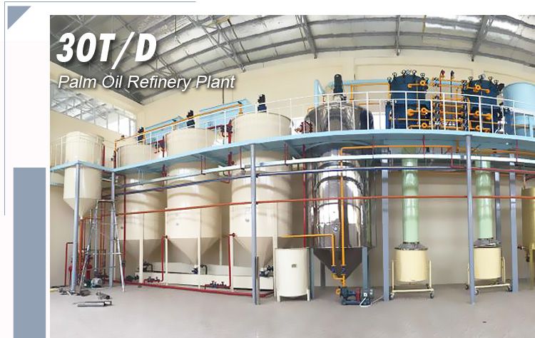 palm oil bleaching refinery plant