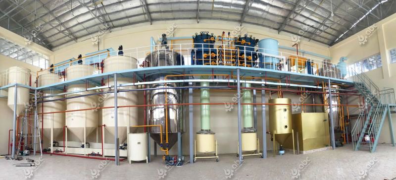 small palm oil refinery plant
